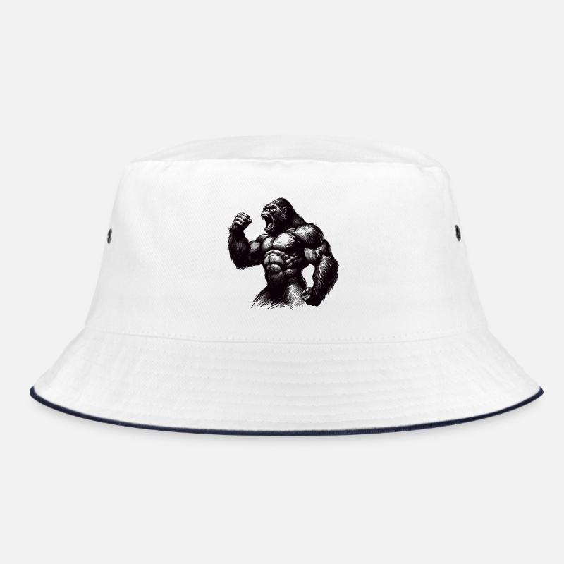 Starker Gorilla Motivation geballte Faust Geschenk Bucket Hat
