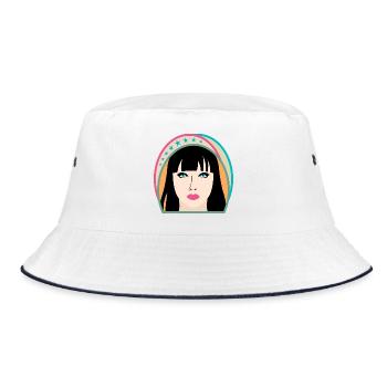 Graffiti Street Art Design - Bucket Hat - white/navy - Front