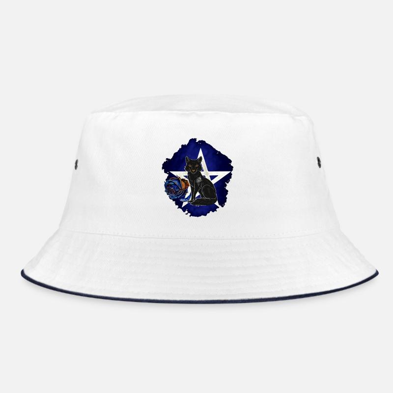 Gothic-Fuchs, verwelkte Rosenblüte, vanitas Bucket Hat