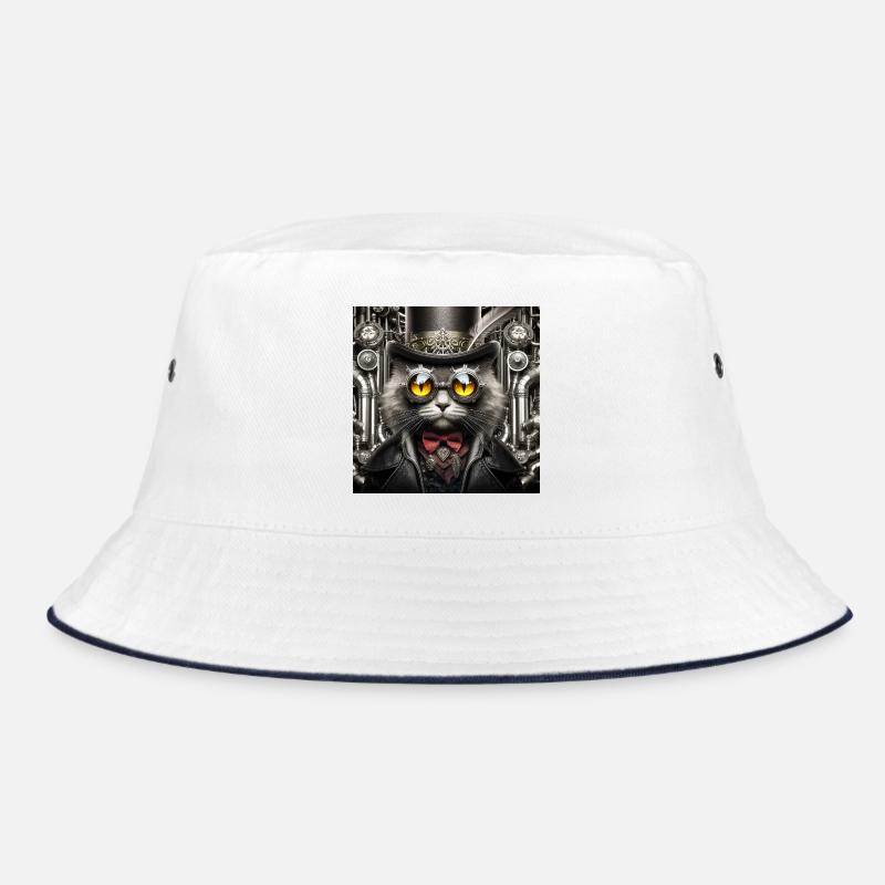 Steampunk-Katze Bucket Hat