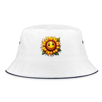 Sunflower - Bucket Hat - white/navy - Front