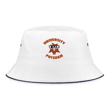 UNI POTSDAM - Bucket Hat - white/navy - Front