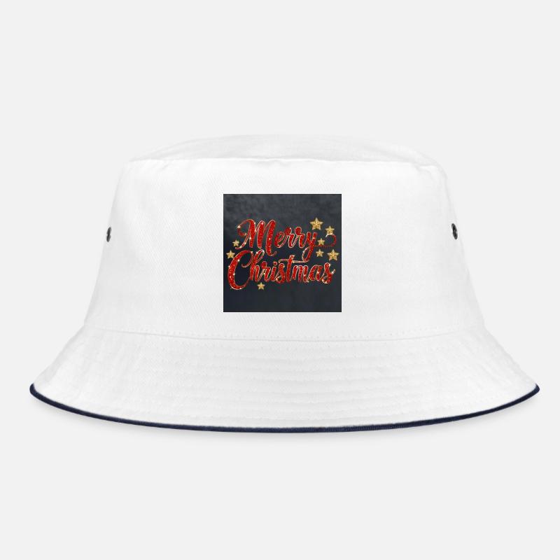 Glitzerndes Merry Christmas Script Bucket Hat