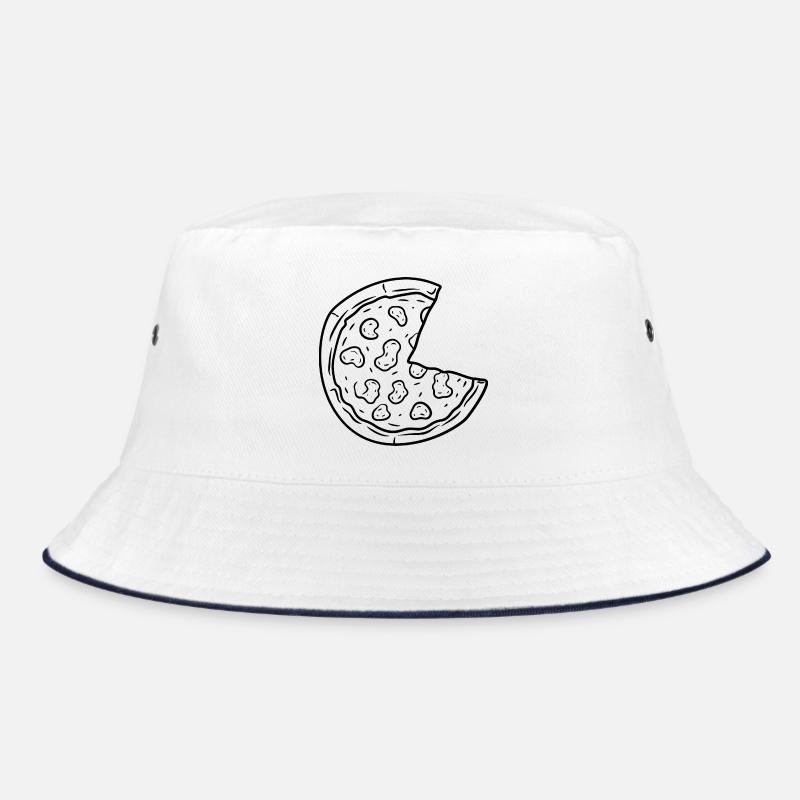Pizza Zeichnung Bucket Hat