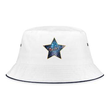 merry christmas version 3 - Bucket Hat - white/navy - Front