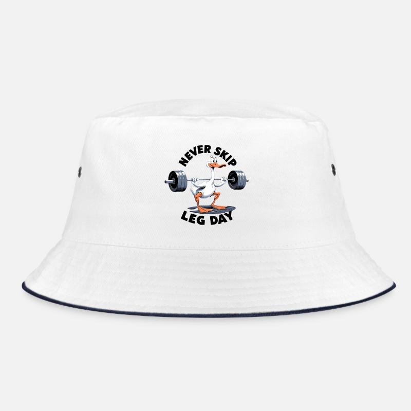 Leg Day Gans Beintraining witzig Gym Geschenk Bucket Hat