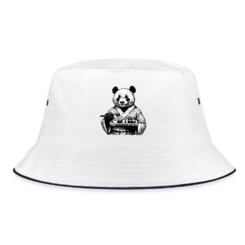 Sushi Panda Maki Kimono Dessin Cadeau - Bob - blanc/marine - Devant