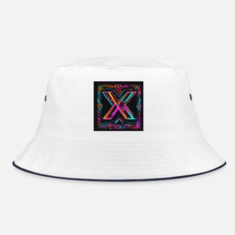 Xmas newStile - Bucket Hat - Weiß/Navy