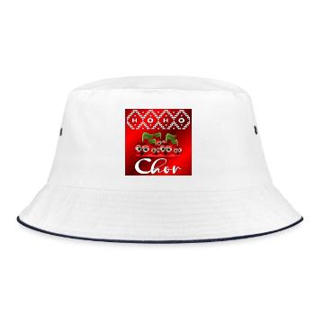 WEIHNACHTEN SINGEN CHOR - Bucket Hat - Weiß/Navy - Vorne