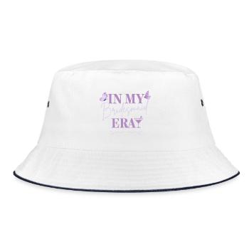 Bridesmaid Era - Schmetterling Edition - Bucket Hat - Weiß/Navy - Vorne