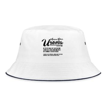 Great-Grandma Definition Funny Gift for Great-Grandmothers - Bucket Hat - white/navy - Front