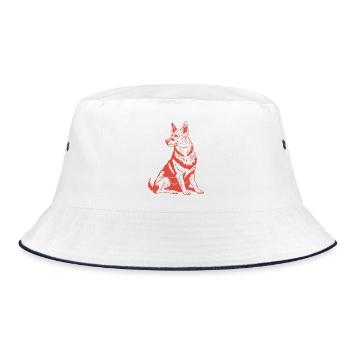 Compagnon fidèle - Graphique détaillé pour chien - Bob - blanc/marine - Devant