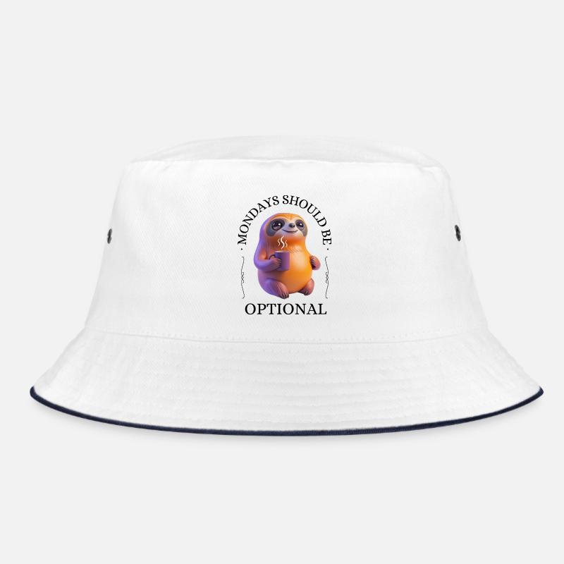 Coffee-Drinking Sloth – Relaxed & Pleasurable Bucket Hat