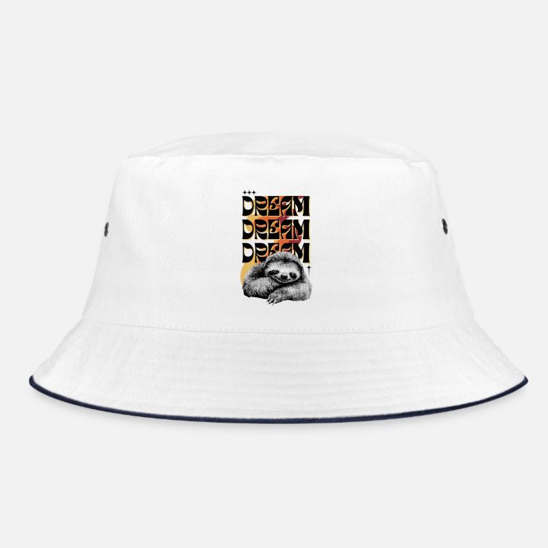 Dream Dream Dream – Retro Sloth Bucket Hat