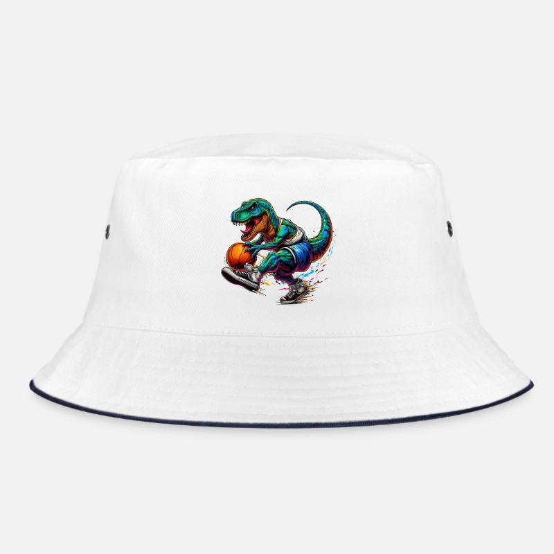SSW34 Dino avec basket-ball - Bob - blanc/marine