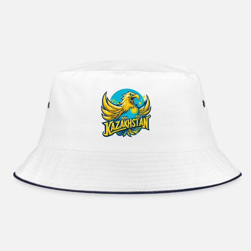 Kasachstan Adler Sonne Flagge Fahne Geschenk Bucket Hat