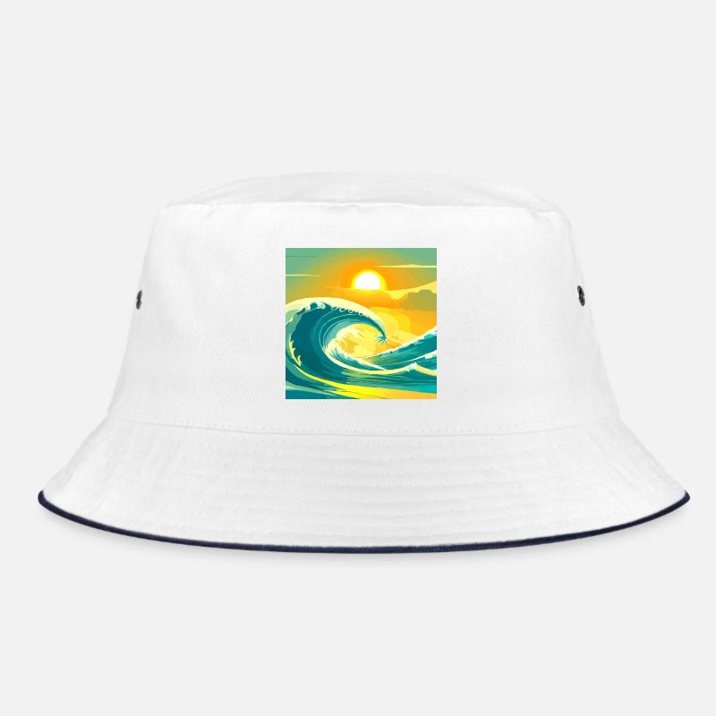 Sea Sun - Bucket Hat - Weiß/Navy