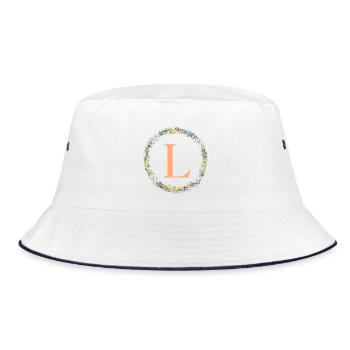 L Monogram, Couronne de fleurs, Personnalisable - Bob - blanc/marine - Devant
