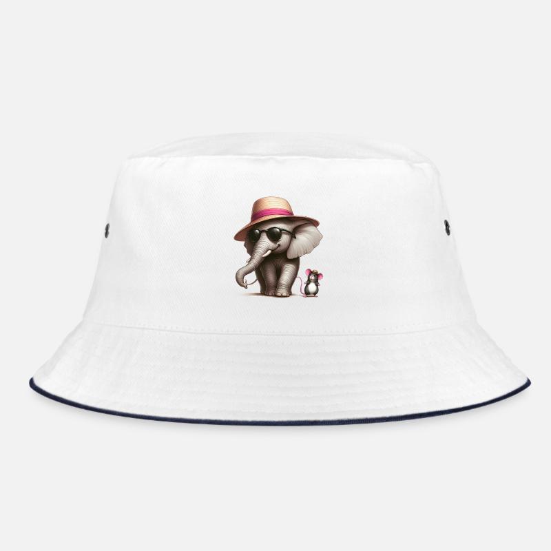 Elephant with Mouse Bucket Hat