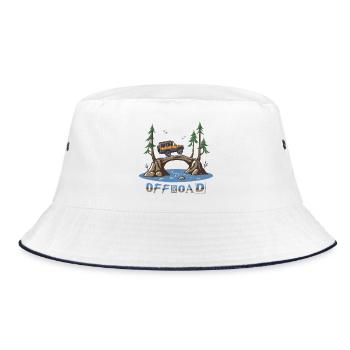 Off-road vehicles - Bucket Hat - white/navy - Front