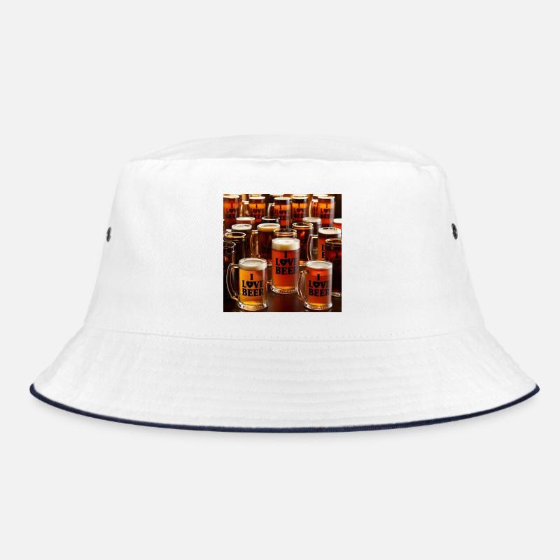 Bierliebe im Glas Bucket Hat