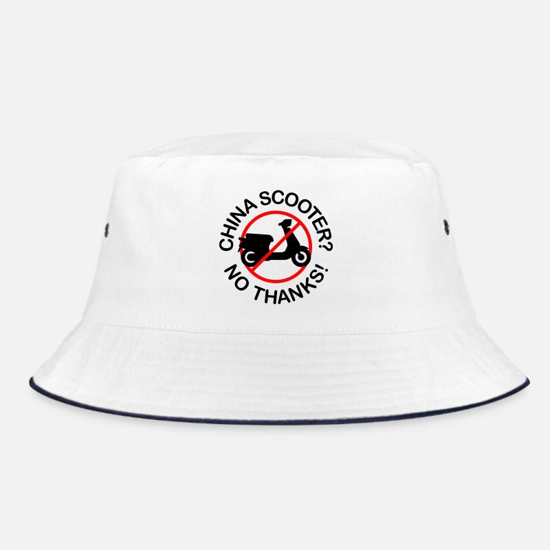 China Scooter? No Thanks! (2-colored) Bucket Hat