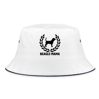 Maman Beagle - Bob - blanc/marine - Devant