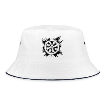 Dartboard - Bucket Hat - white/navy - Front