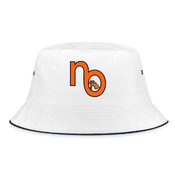 GIRAFFE NEIN - Bucket Hat - Weiß/Navy - Vorne