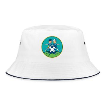 Fußball F-Jugend - Bucket Hat - Weiß/Navy - Vorne