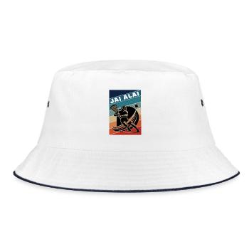Retro Jai Alai – Élégance et Vitesse - Bob - blanc/marine - Devant