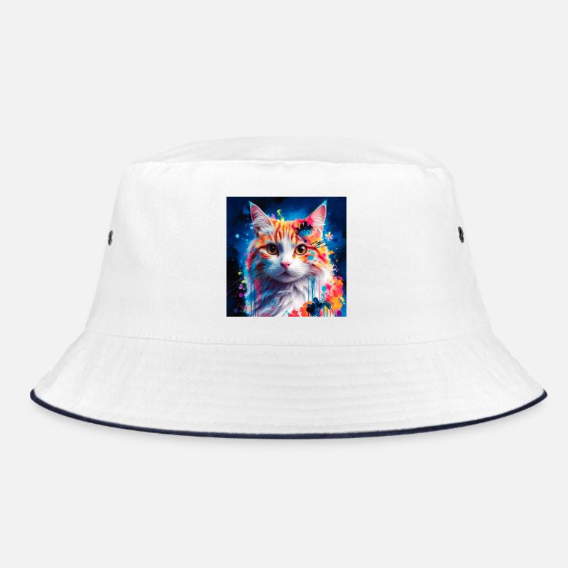 Kunstvolle Katze Bucket Hat