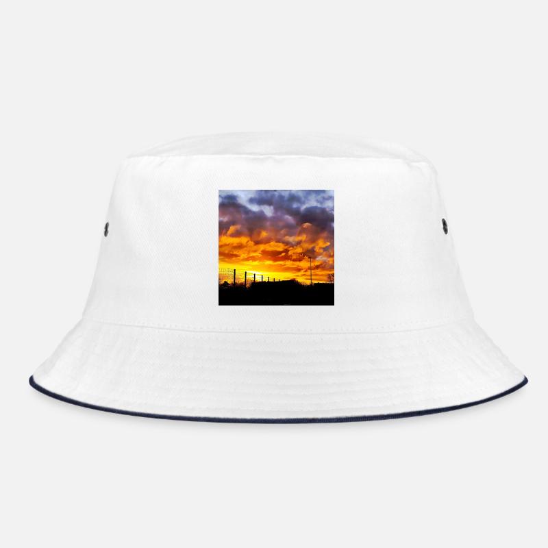 Sunset – Fire colors in the evening sky Bucket Hat