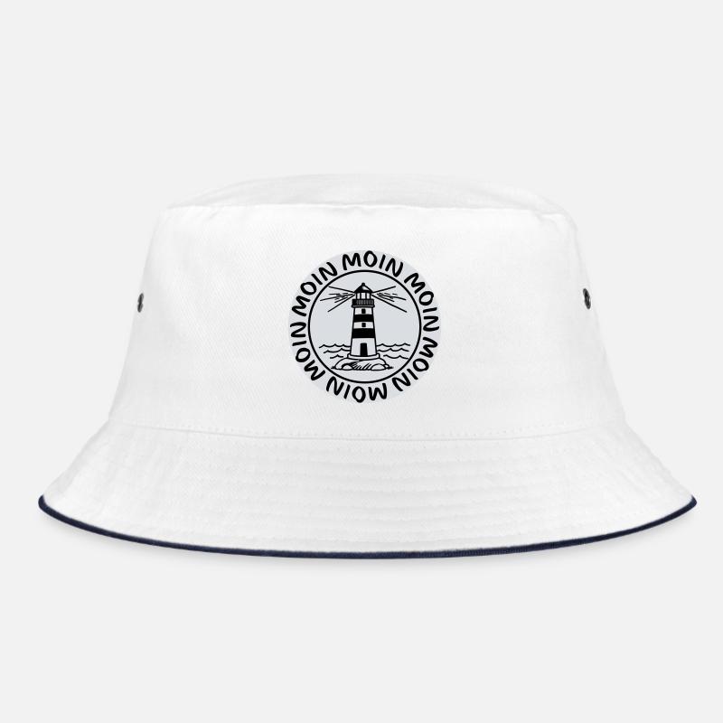 Moin Moin Lighthouse – Maritime Coastal Design Bucket Hat