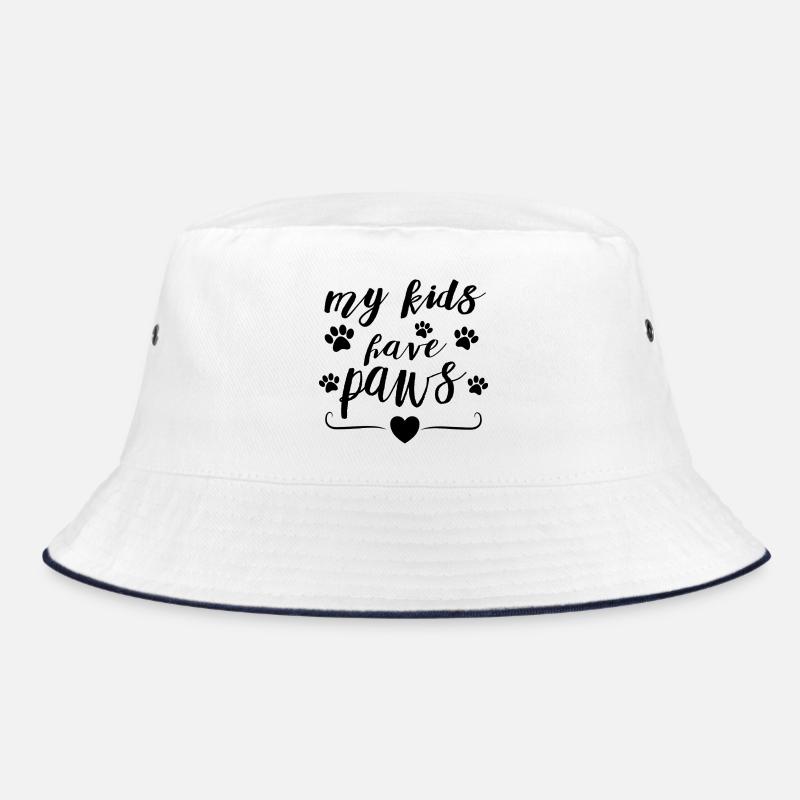 My Kids Have Paws – Pet Parent Statement Design Bucket Hat