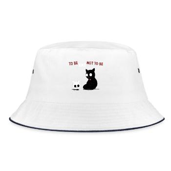 Le chat poétique de Schroedinger - Bob - blanc/marine - Devant