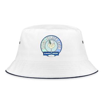 Unisex Spritz Cocktail Crewneck Sweatshirt - Bucket Hat - white/navy - Front