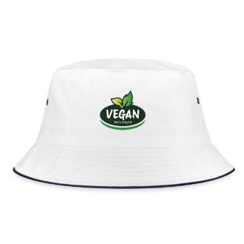 Végétalien 100 % naturel. Choix conscient - Bob - blanc/marine - Devant