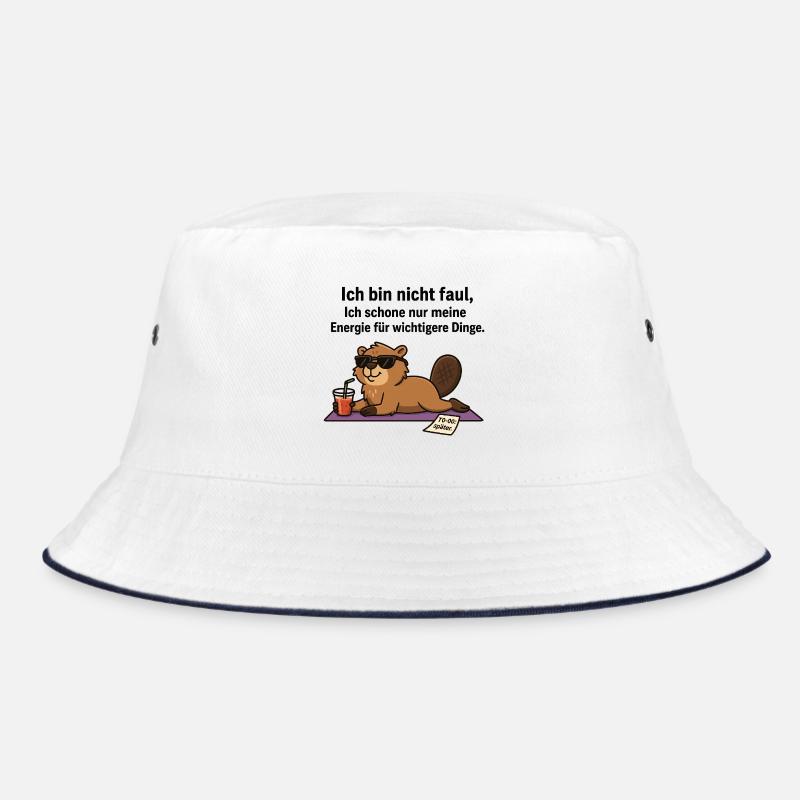 Fauler Biber im Chillmodus Bucket Hat
