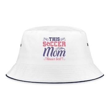 Soccer Mom - Bucket Hat - white/navy - Front