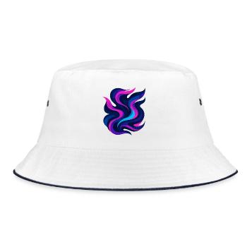 dream in motion - Bucket Hat - white/navy - Front