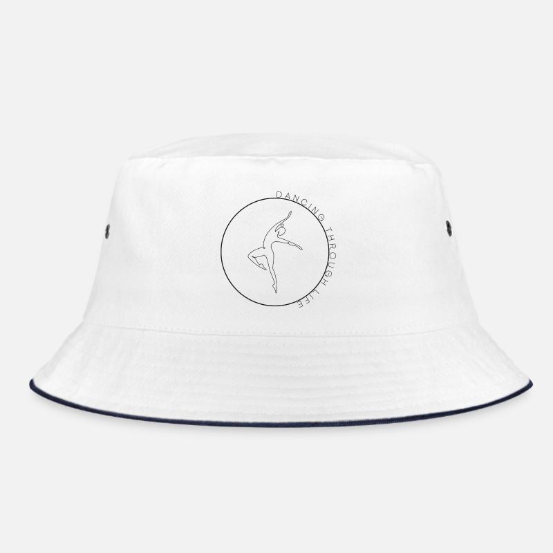 Dancing through life - Bucket Hat - white/navy