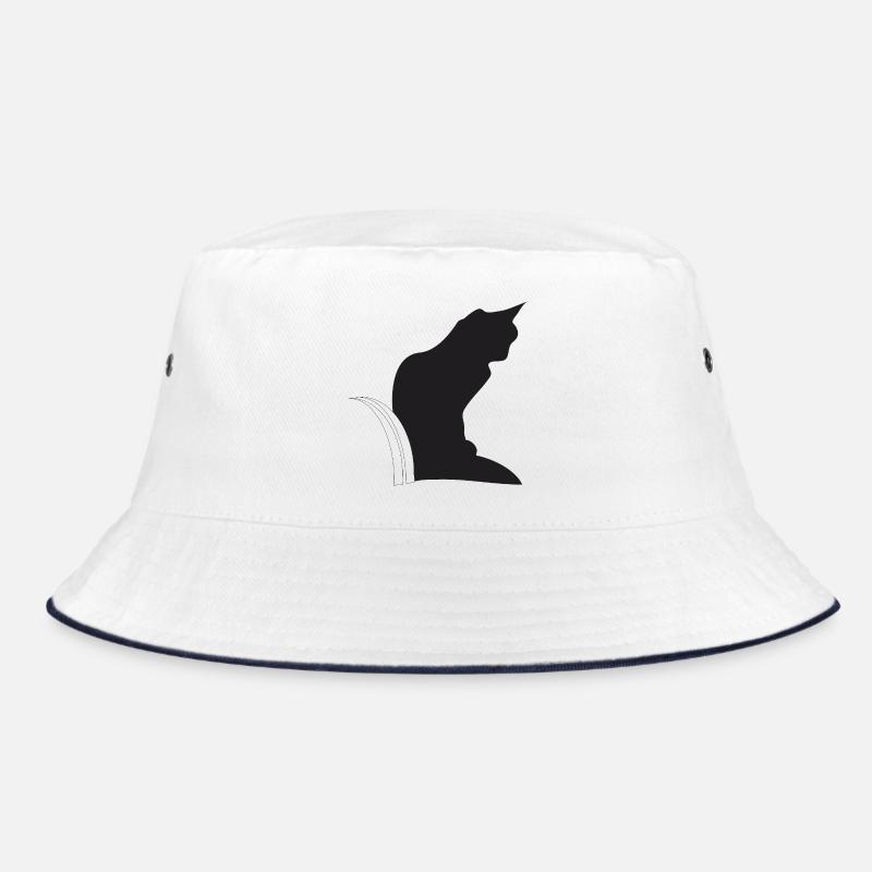 Nemo, schwarze Katz im Keller Bucket Hat