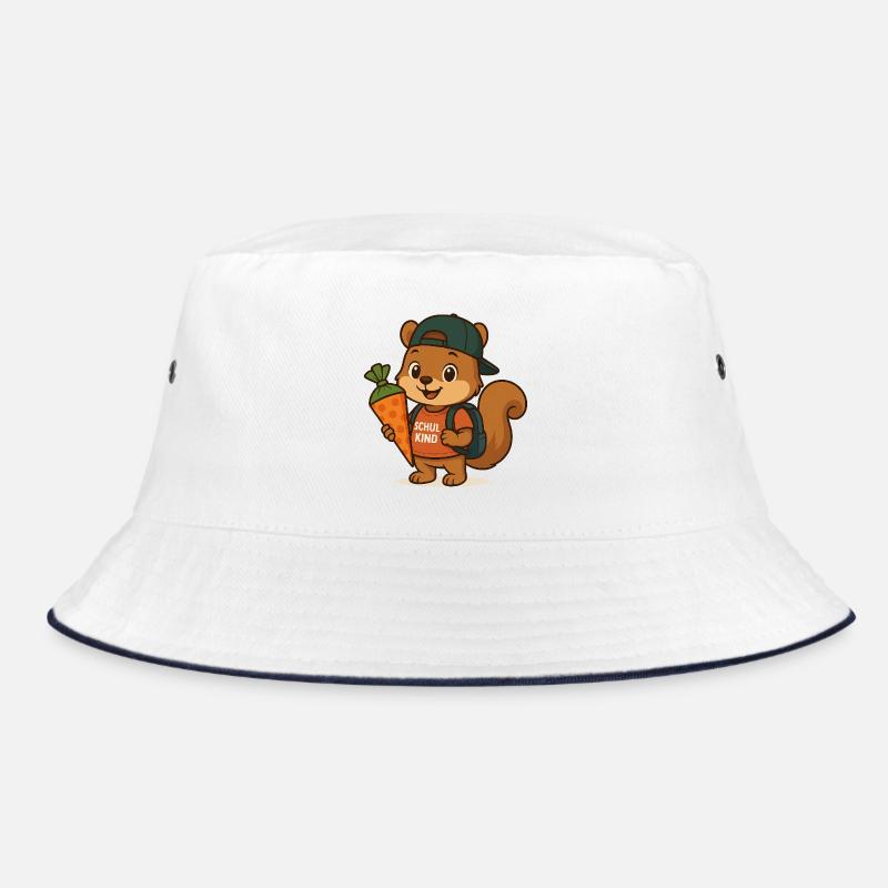 Schulkind 2026 Einschulung 2026 1. Klasse 26 - Bucket Hat - Weiß/Navy