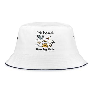 Your picnic Our target - Bucket Hat - white/navy - Front