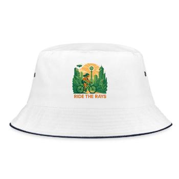 Ride the Rays - Bucket Hat - white/navy - Front