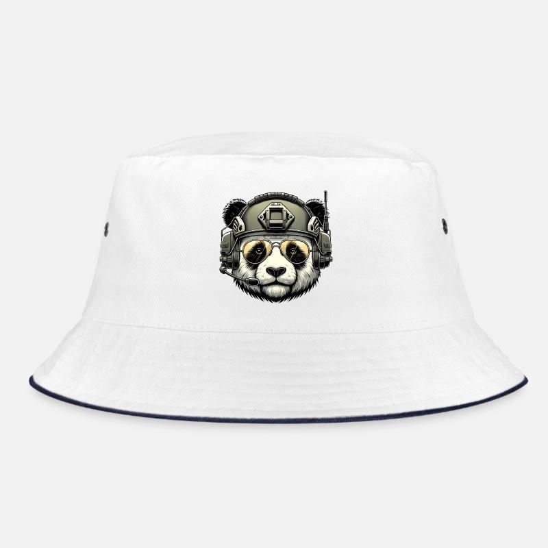 Panda Militär Armee Design Bucket Hat