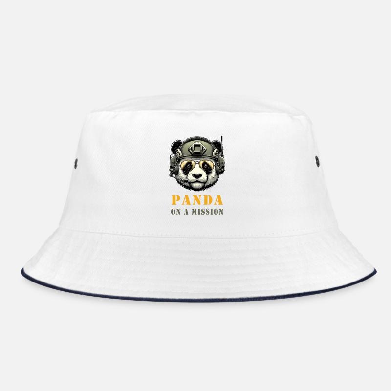 Panda in Mission / Militär Bucket Hat