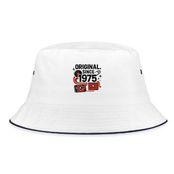 Original. Since 1975 – Punk & Space Style - Bucket Hat - white/navy - Front