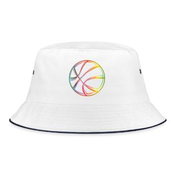 Basketball – Design sportif avec une balançoire colorée - Bob - blanc/marine - Devant